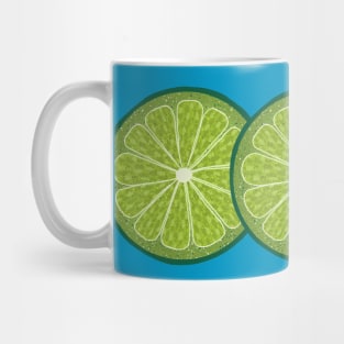 Fresh lime slice pattern Mug